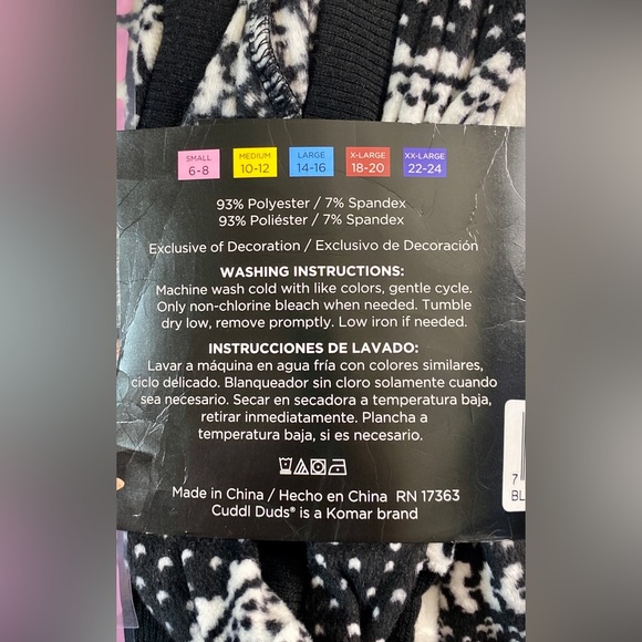 Cuddl Duds 2 Piece Pajama Set - Picture 3 of 6